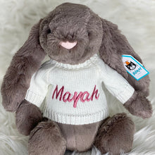 Load image into Gallery viewer, Personalised Jellycat Sweater Jumper - Ivory White