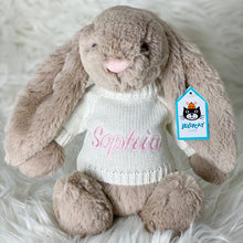 Load image into Gallery viewer, Personalised Jellycat Sweater Jumper - Ivory White