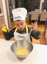 Load image into Gallery viewer, Personalised Child’s Chef Set apron hat