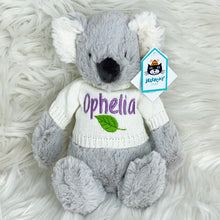 Load image into Gallery viewer, Personalised Jellycat Sweater Jumper - Ivory White