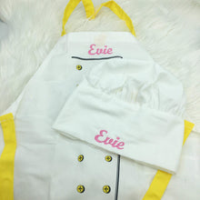 Load image into Gallery viewer, Personalised Child’s Chef Set apron hat