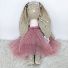 Load image into Gallery viewer, Alimrose Estelle Linen Angel Bunny - Blush 50cm