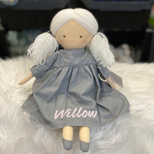 Load image into Gallery viewer, Personalised Alimrose Matilda Doll 45cm Grey
