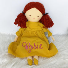 Load image into Gallery viewer, Personalised Alimrose Matilda Doll 45cm Butterscotch