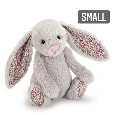 Personalised Jellycat Bashful Bunny SMALL - Silver Blossom