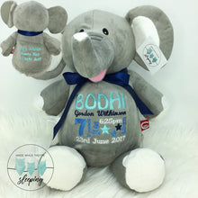 Load image into Gallery viewer, Personalised Grey Elephant