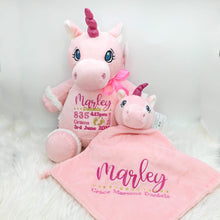 Load image into Gallery viewer, Personalised Pink Unicorn Cubby