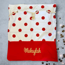 Load image into Gallery viewer, Personalised Santa Sack | Red Dot