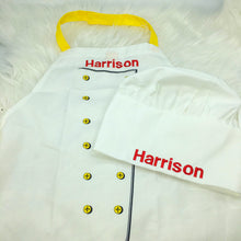 Load image into Gallery viewer, Personalised Child’s Chef Set apron hat