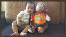 Load image into Gallery viewer, Personalised Brown Harlequin Monkey Cubby