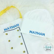 Load image into Gallery viewer, Personalised Child’s Chef Set apron hat