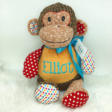 Load image into Gallery viewer, Personalised Brown Harlequin Monkey Cubby