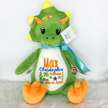 Load image into Gallery viewer, Personalised Dinosaur Teddy