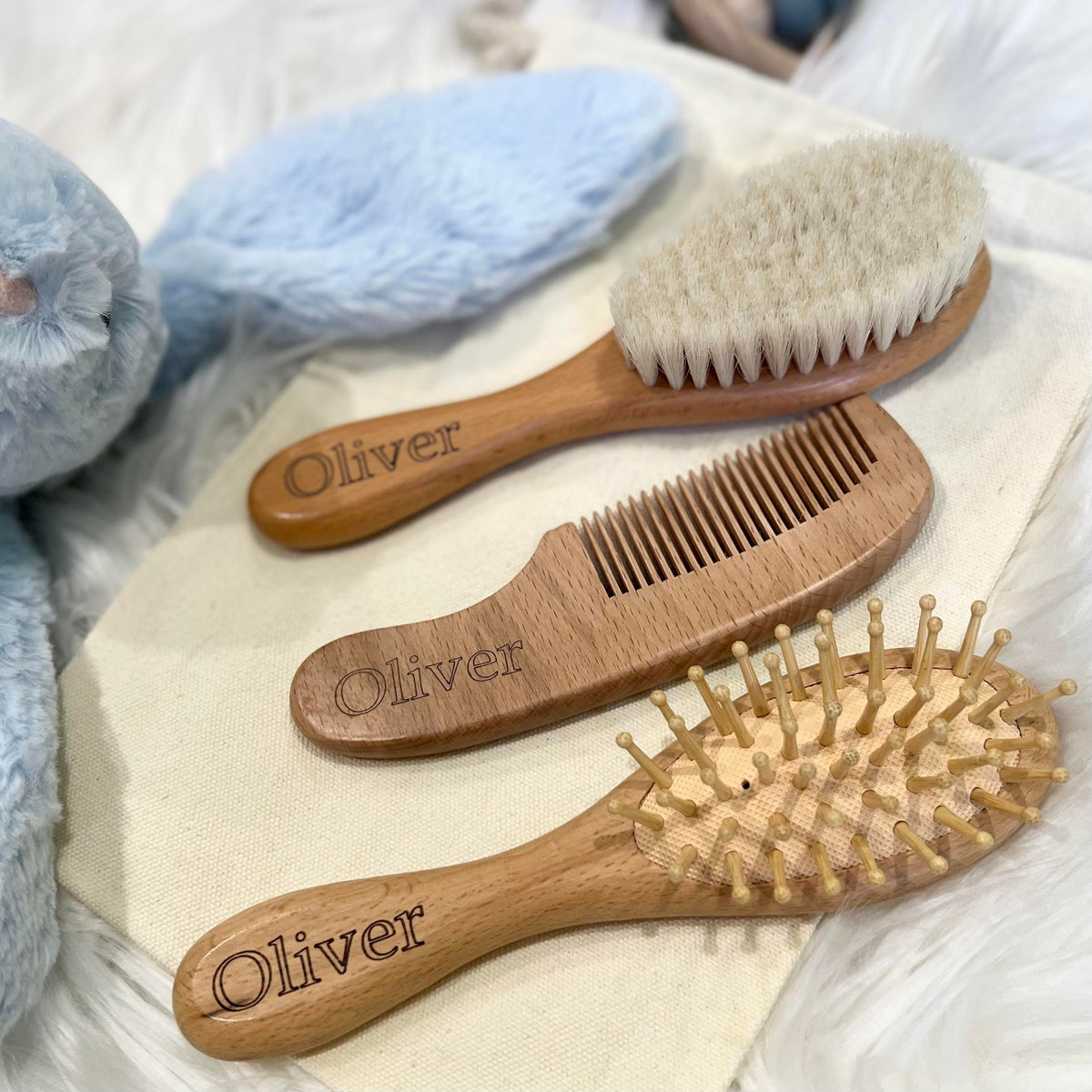 Personalised Baby Brush Sets Made While They're Sleeping