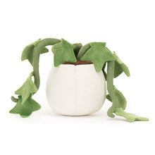 Load image into Gallery viewer, Jellycat Amuseables Ivy Plush toy resembling a potted plant with green leaves on a white background
