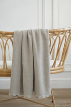 Load image into Gallery viewer, Alimrose Organic Cotton Knit Blanket | Latte
