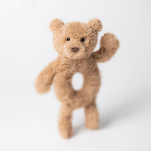 Load image into Gallery viewer, Jellycat Bartholomew Bear Ring Rattle close up
