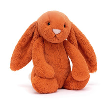 Load image into Gallery viewer, Personalised Jellycat Bashful Bunny Medium - Tangerine front view
