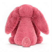 Load image into Gallery viewer, Personalised Jellycat Bashful Bunny Medium - Cerise back view
