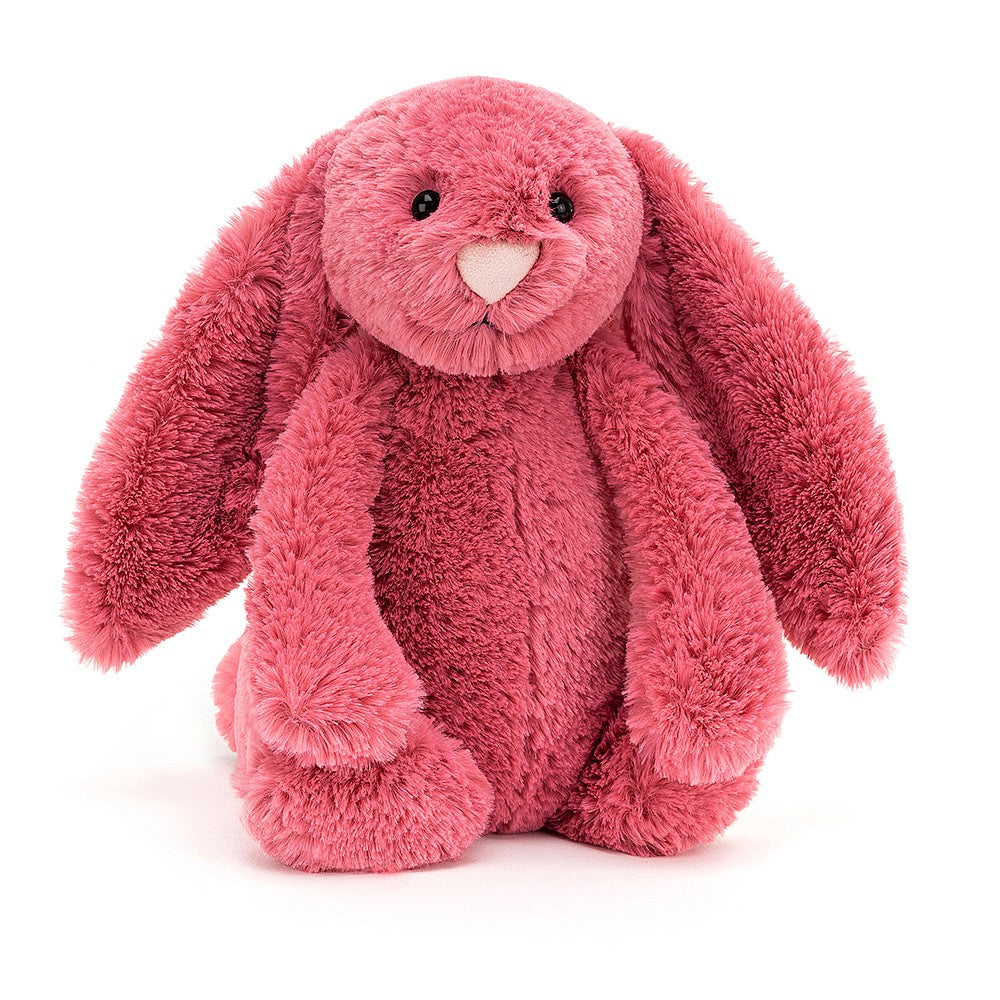 Personalised Jellycat Bashful Bunny Medium - Cerise front view