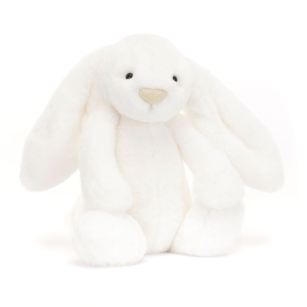 Personalised Jellycat Bashful Bunny Medium - Luxe Luna front view