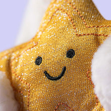 Load image into Gallery viewer, Jellycat Cream Bunny with Star close up
