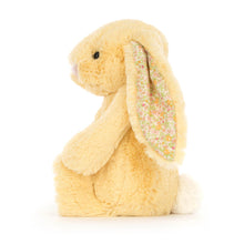 Load image into Gallery viewer, Personalised Jellycat Bashful Bunny Medium - Blossom Lemon side view
