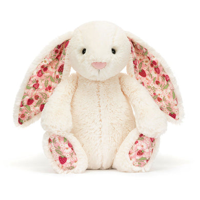 Personalised Jellycat Bashful Bunny Medium - Cream Blossom Berry
