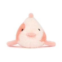 Load image into Gallery viewer, Jellycat Fancy Carp Plush toy resembling a stylized fish with pink and white colors on a white background

