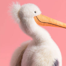 Load image into Gallery viewer, Jellycat Keli Pelican Plush toy pelican on a pink background
