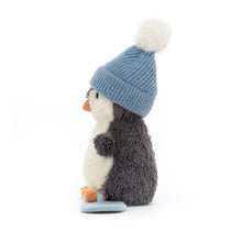 Load image into Gallery viewer, Jellycat Peanut Penguin Snowboarding | Small side
