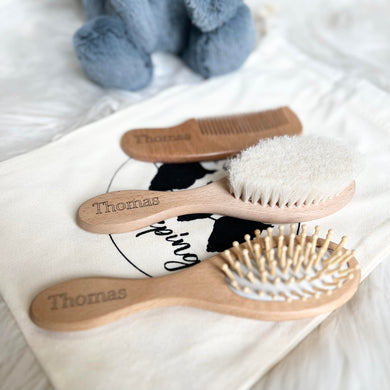 Personalised Baby Hair Brush Set | 3 Pieces |