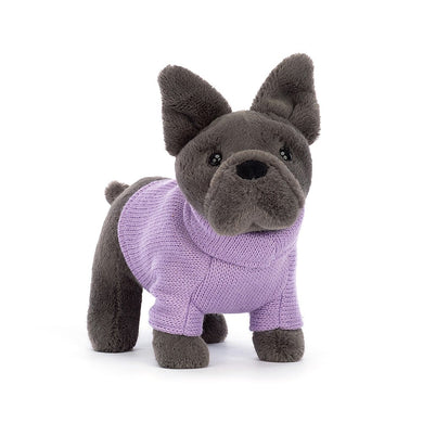 Jellycat French Bulldog | Purple Sweater