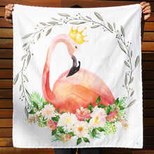 Load image into Gallery viewer, Baby Blanket - Flamingo handmade
