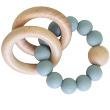 Load image into Gallery viewer, Alimrose Beechwood Teether Ring Set - Ether
