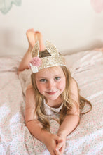 Load image into Gallery viewer, Alimrose Sequin Bunny Crown Gold
