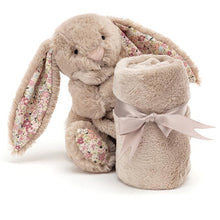 Load image into Gallery viewer, Personalised Jellycat Bashful Bunny - Beige Bea Blossom Blankie Soother
