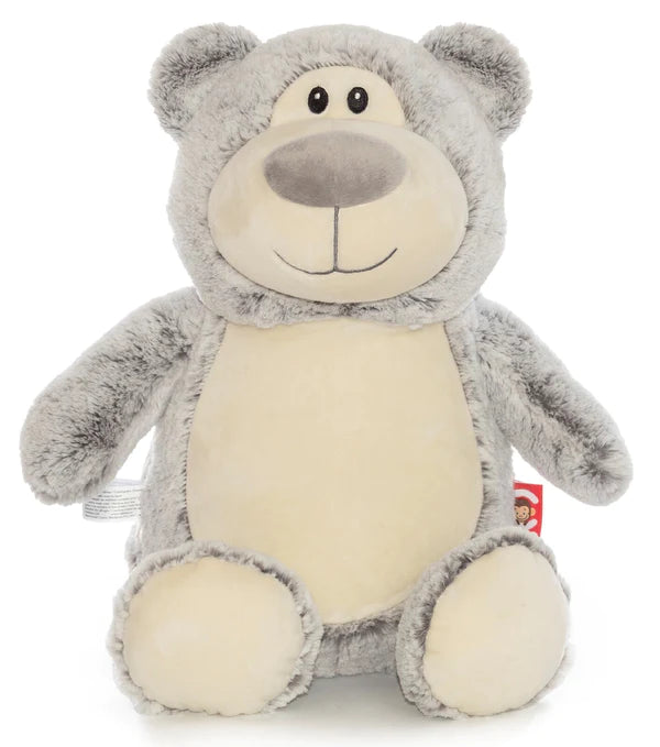 Personalised Silver Grey Bear Cubby