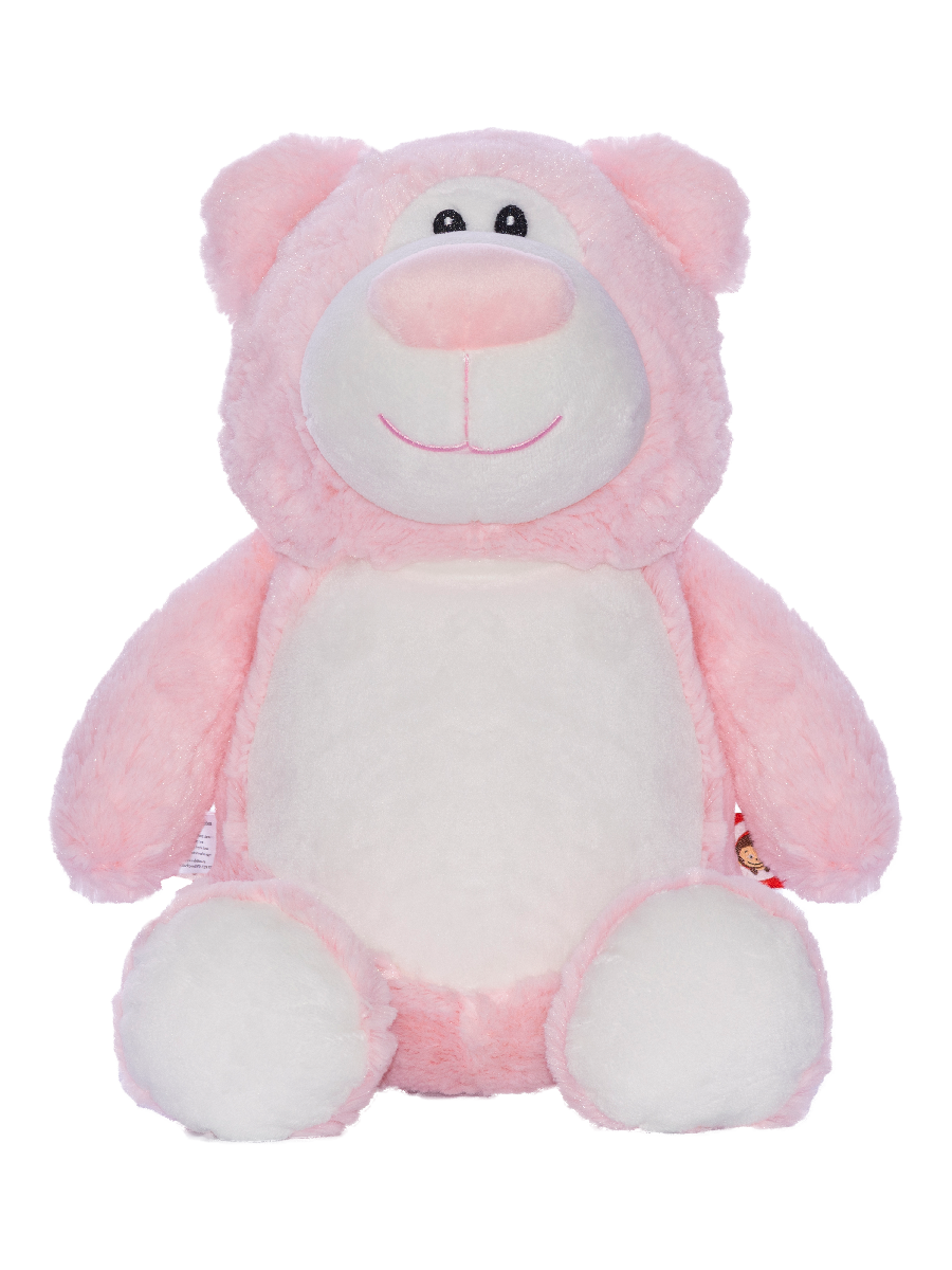 Personalised Pink Bear Cubby