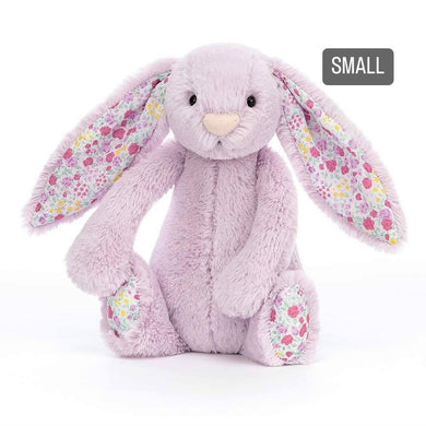 Personalised Jellycat Bashful Bunny SMALL - Jasmine Blossom front view