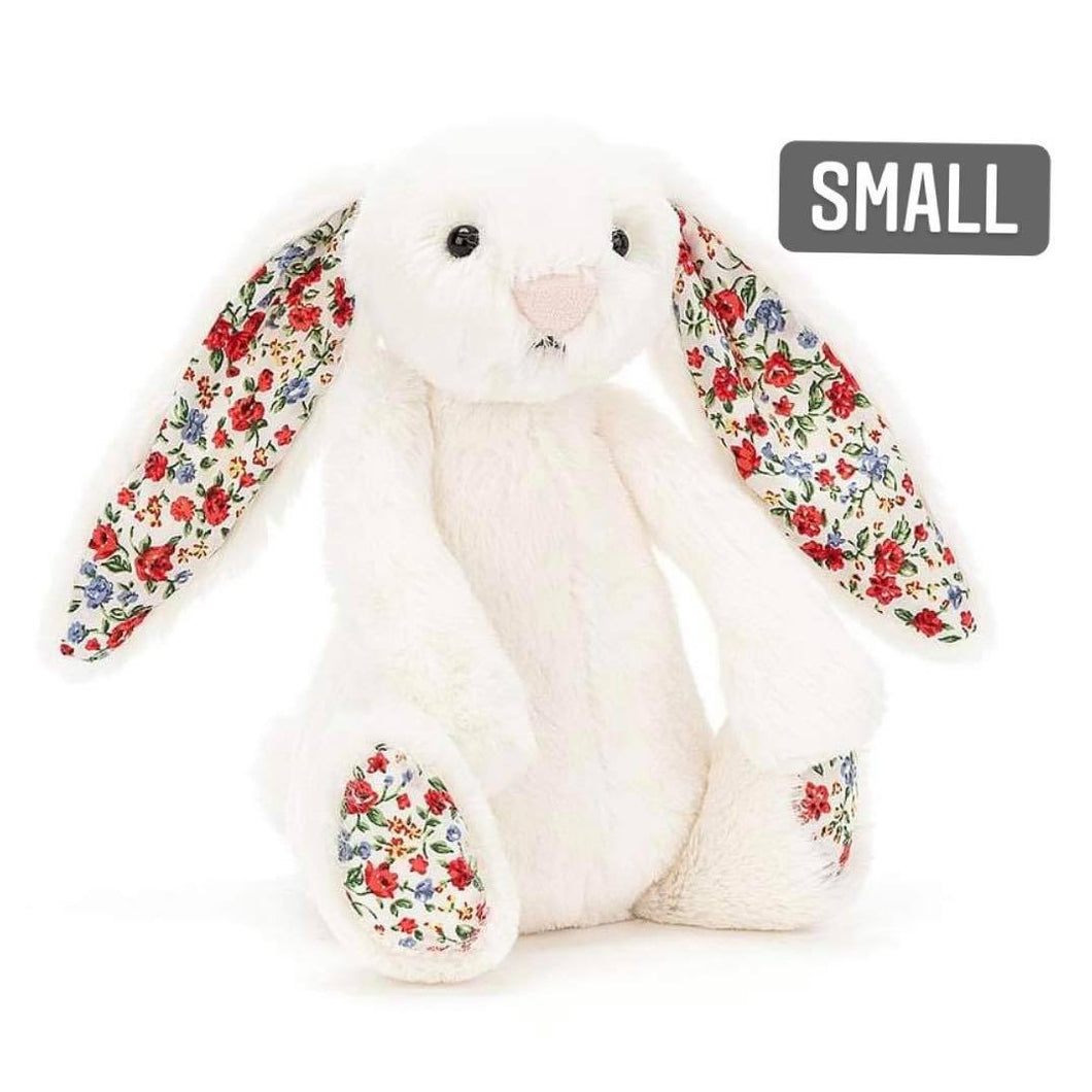 Personalised Jellycat Bashful Bunny SMALL - Cream Blossom