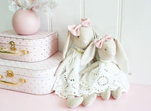 Load image into Gallery viewer, Personalised Alimrose Baby Broderie Bunny 26cm
