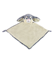 Load image into Gallery viewer, Personalised Grey Bunny Blankie comforter soother
