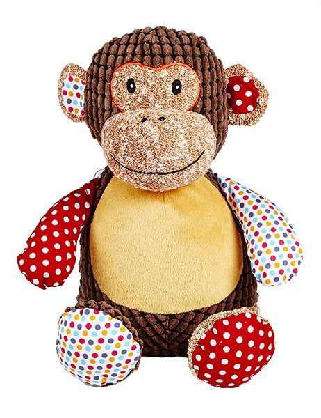 Personalised Brown Harlequin Monkey Cubby