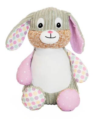 Personalised Harlequin Bunny Bubblegum 