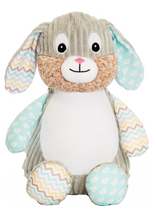 Load image into Gallery viewer, Personalised Harlequin Bunny Mint
