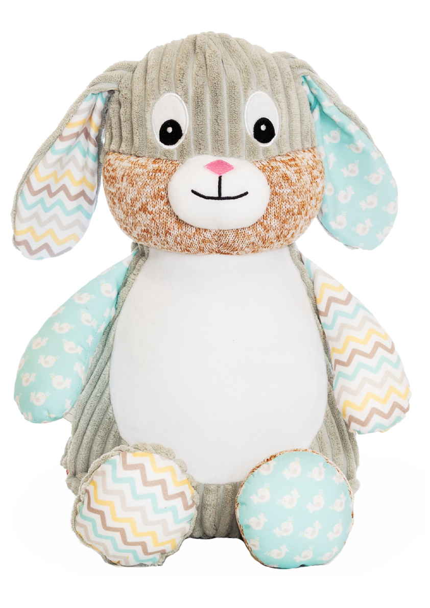 Personalised Harlequin Bunny Mint