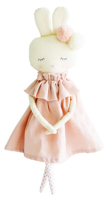 Personalised Alimrose Isabelle Bunny 40cm Pink Linen