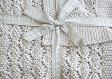 Load image into Gallery viewer, Alimrose Organic Heritage Knit Baby Blanket - Cloud
