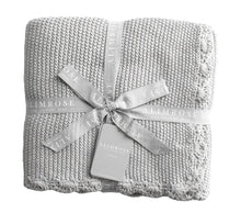 Load image into Gallery viewer, Alimrose Organic Cotton Knit Blanket - Grey

